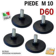 4 PZ PIEDINO REGOLABILE D 60