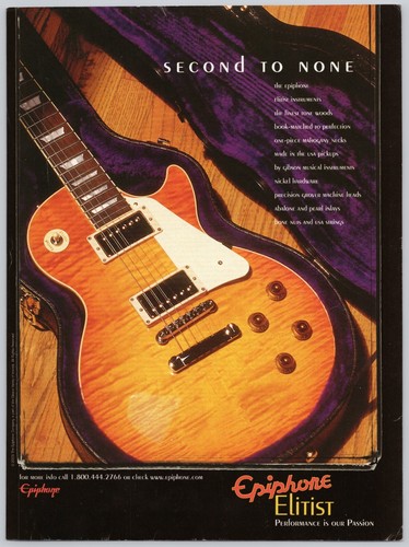 Pubblicità epiphone elitist - pubblicità,
