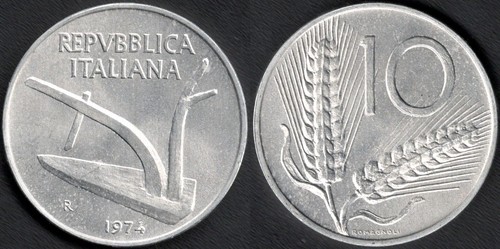 Italia lire 1974 - italia, lire,