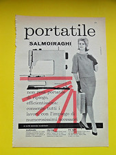 PUBBLICITÀ ADVERTISING 1960 SALMOIRAGHI Macchina da cucire