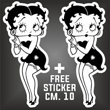 adesivo Betty Boop  sticker decal autocollant aufkleber + 1 FREE STICKER CM. 10