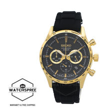 Orologio Seiko Cronografo Quarzo Concettuale Cinturino Silicone Nero SSB446P1