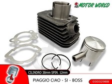 GRUPPO TERMICO CILINDRO Ø38,4 SPINOTTO 12mm MOTORE 50cc PER PIAGGIO CIAO BRAVO