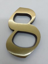 Numero civico in ottone 8