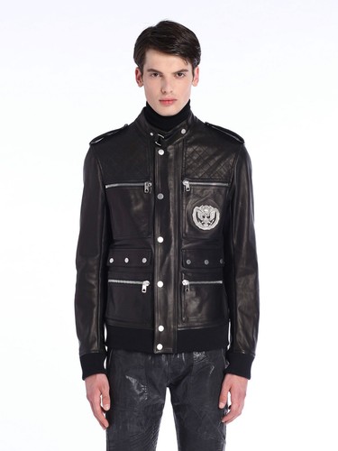 Giacca pelle diesel - in,