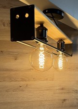 Porta Lampada Doppia Ferro