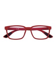 Zippo Occhiali Unisex Da Lettura Graduati Soft Touch Rossi PR76 in Poliuretano