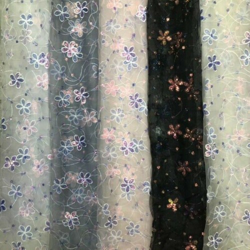 Rete paillettes tessuto pizzo - tessuto,