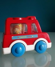 "CHICCO" "SANKYO" carillon vintage "Chicco bus", plastica rigida, altezza 12 cm.