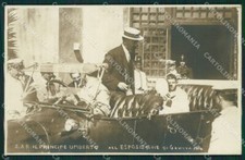 Genova Città Esposizione 1914 Auto Savoia Foto cartolina QZ5947