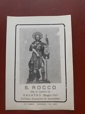SAN ROCCO CHE SI VENERA IN GALATRO REGGIO CALABRIA 