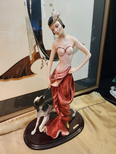 Statuina italiana donna cane - italiana, e