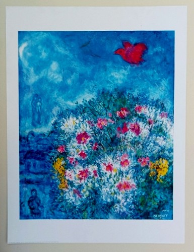 Chagall oiseau rouge - chagall,
