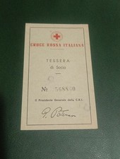 Tessera Croce Rossa Italiana -