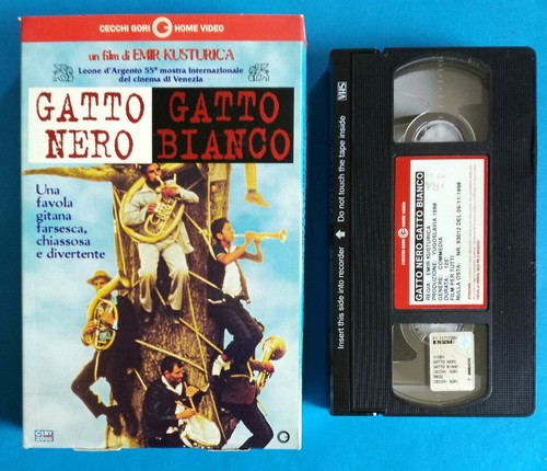 Vhs gatto nero bianco - vhs,