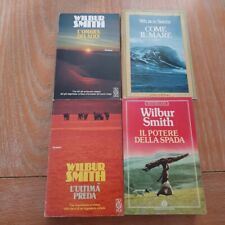 Lotto 4 Libri Wilbur Smith l'ombra del sole  come il mare il potere spada preda