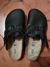 BIRKENSTOCK BOSTON BS 060194 black nero ciabatta zoccolo uomo7donna fibbie