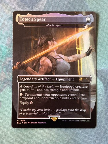 Mtg foil borderless totec - mtg,
