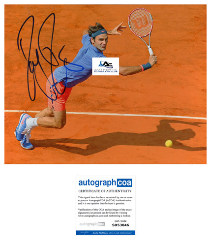 Roger federer autografo - federer,