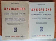 INGEGNERIA NAVALE NAVIGAZIONE 2VV HOEPLI CAPASSO GIROBUSSOLE CARTE NAUTICHE