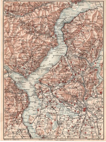 Carta geografica antica lago - geografica,