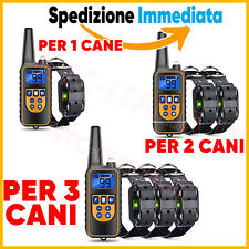 PER 1-2-3 CANI✅COLLARE TELECOMANDO 800m ADDESTRAMENTO CANE impulso ELETTRICO LCD