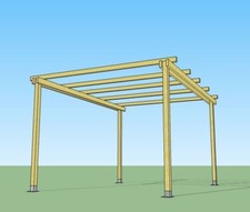 Pergola libera 3x2 in legno