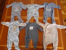 Lotto 6 Tutine neonato bambino manica lunga prima infanzia vestiti disney 