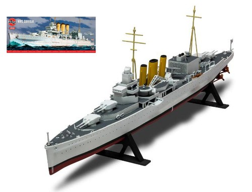Airfix 600 hms suffolk kit - airfix, 1/600