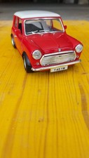 Mini Cooper 1964 Burago 1:16 Rossa Diecast Modellino Auto Made In Italy