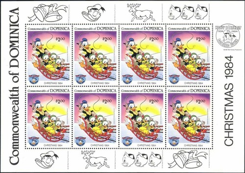 Dominica 1984 disney - 1984, paperino