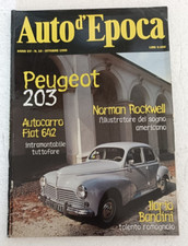 Auto d'epoca 10 1998 - Peugeot 203 -Autocarro Fiat 642