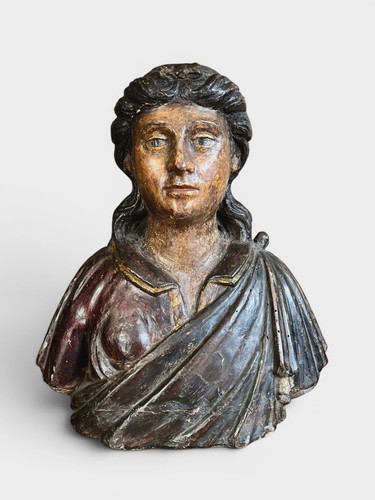 Busto angelo ligneo - busto, di