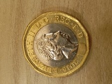 Moneta one pound 2016 regina Elisabetta II