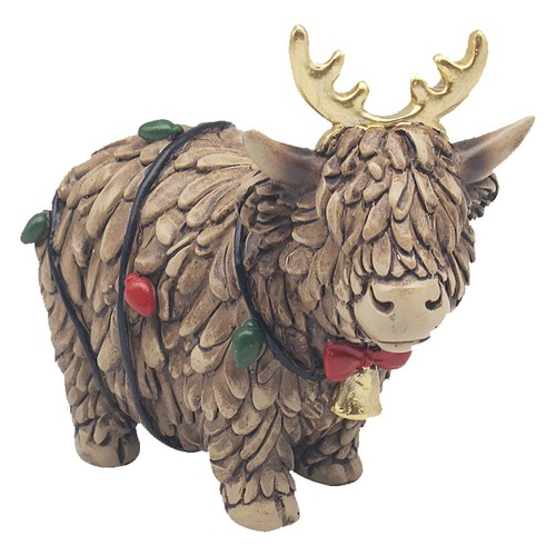 Natale mucca delle highland - natale,