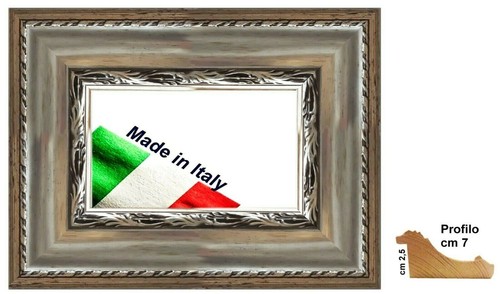 Cornice argento mistura - argento,