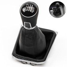 6 MARCE PELLE POMELLO LEVA DEL CAMBIO MANOPOLA CUFFIA GHETTA per VW TIGUAN 2 II