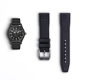 Cinturino in gomma IWC nero 20 mm per Pilot’s Mark XX & Chrono 41 IW326906 | 20/18 mm