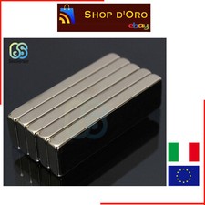1 Pezzo Magnete al Neodimio 40x10x4mm N52 Super Potente Permanente 