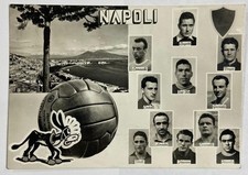 Cartolina calcio - squadra Napoli - 1955. Viaggiata con francobollo.