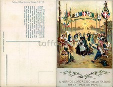 PROPAGANDA WW1-CONGRESSO DELLE NAZIONI PER LA PACE DEI POPOLI-PARIGI 1919-D12-21