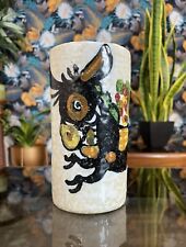 Vaso ceramica artistica asino vintage stile italiano Guido Gambone metà secolo kitsch