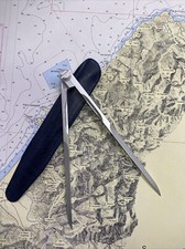 COMPASSO NAUTICO CARTEGGIO Cm 18 Satinato CON CUSTODIA Navigare Patente Nautica