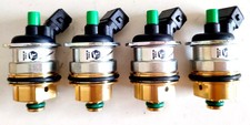 4 INIETTORI GAS GPL FIAT PANDA EURO 4 TAPPO VERDE ATTACCO BOSCH GARANZIA 2ANNI