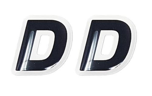 Adesivo lettera 3d tabella - "d",