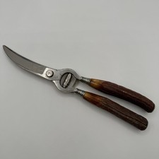 Vintage J. A. HENCKELS Twin Works Germania cesoie per pollame manici corna di cervo