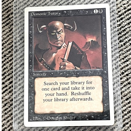 Demonic tutor mtg - -,