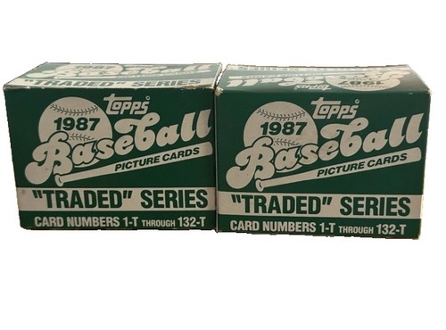 Topps traded baseball 1987 set - baseball,