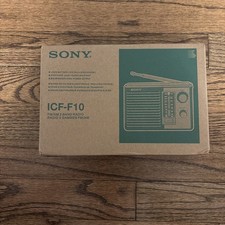 Radio a transistor portatile AM/FM due 2 bande Sony ICF-F10 vintage nuova funzionante