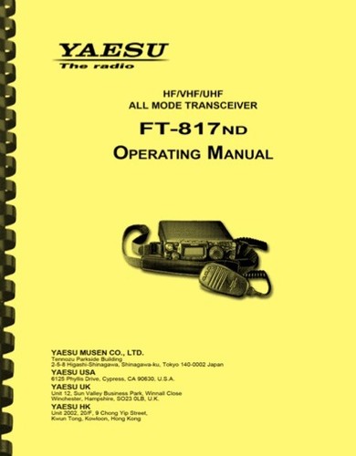 Yaesu 817nd vhf uhf - ft-817nd,
